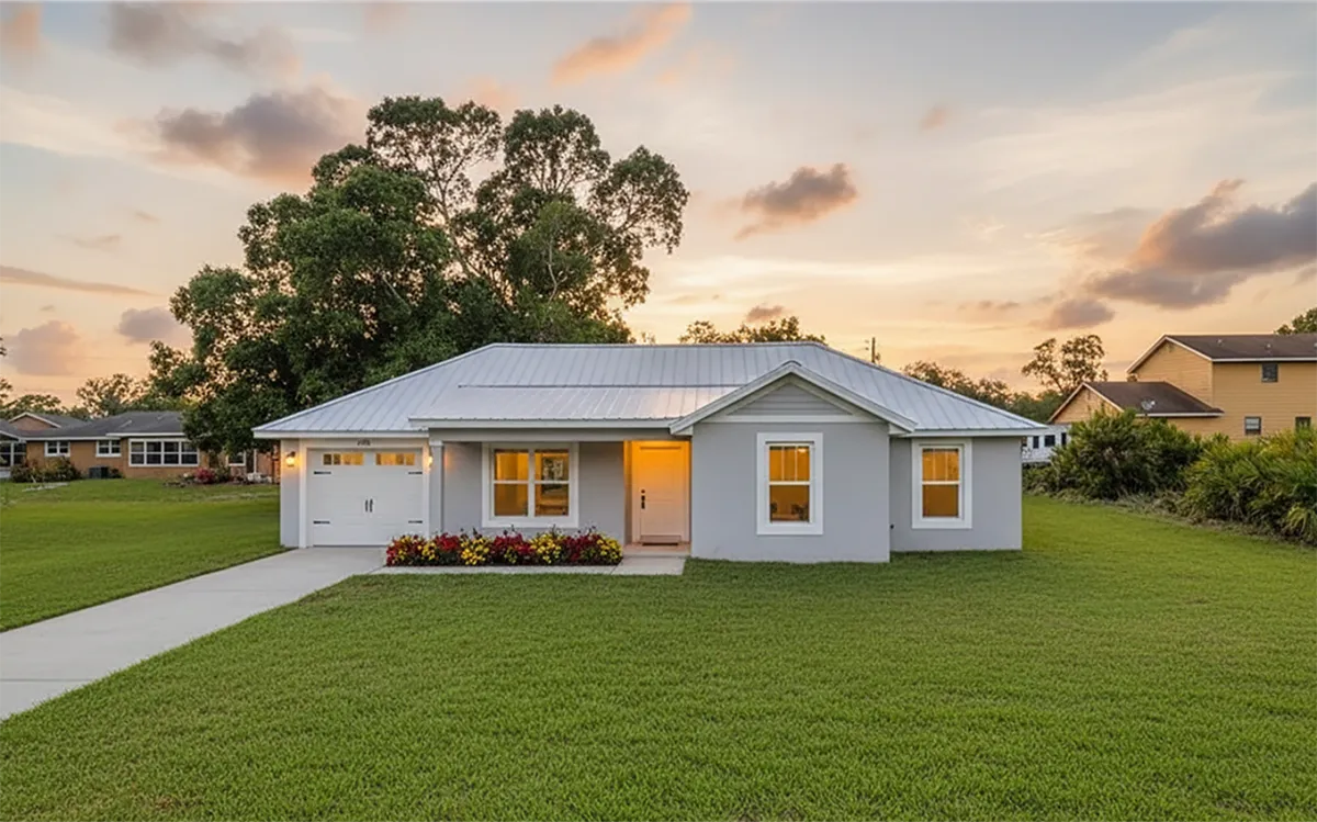 New Build in Central Florida, Dovetail front door view, 3 beds 2 baths home in Ocala, sebring,
