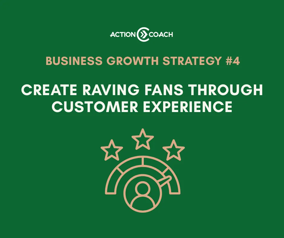Business Growth Strategy #4: Create Raving Fans Through Customer Experience graphic
