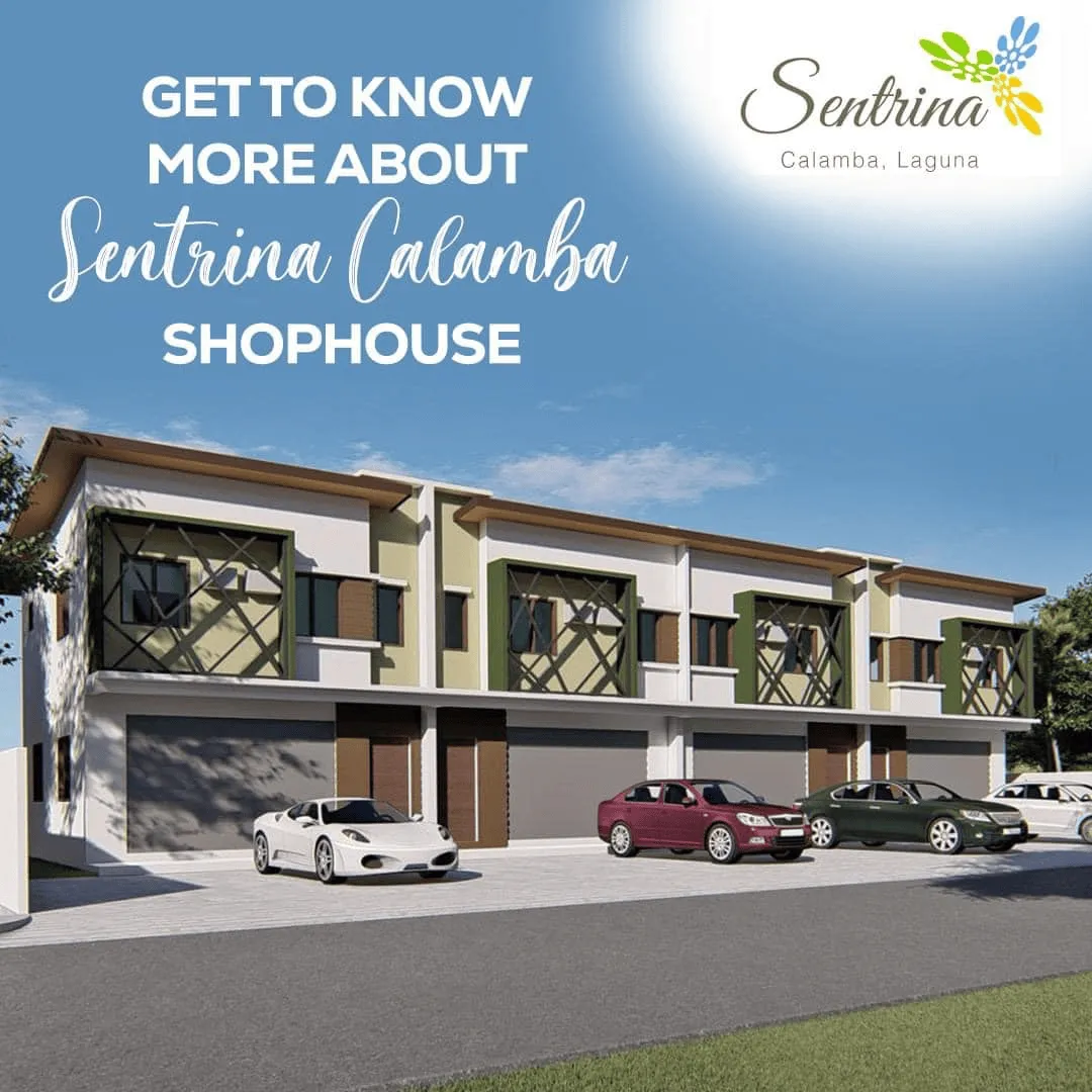Shophouse Commercial Business Space for Sale in Sentrina Calamba