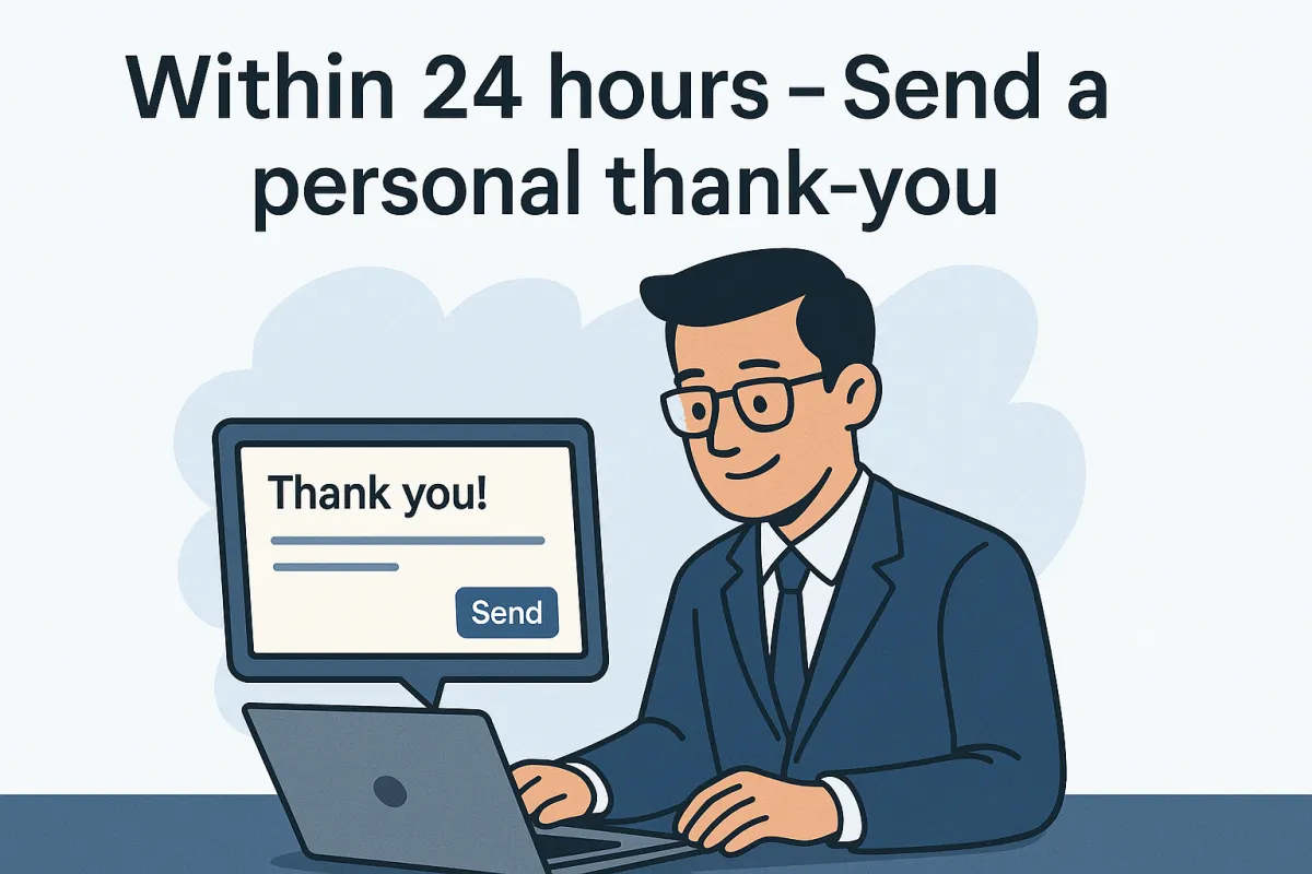 Within 24 Hours – The Perfect First Follow-Up