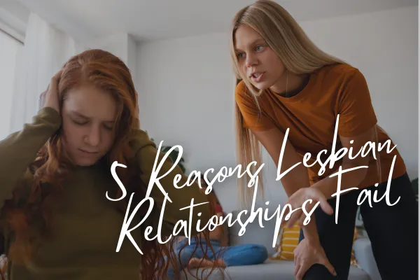 Lesbian couple arguing