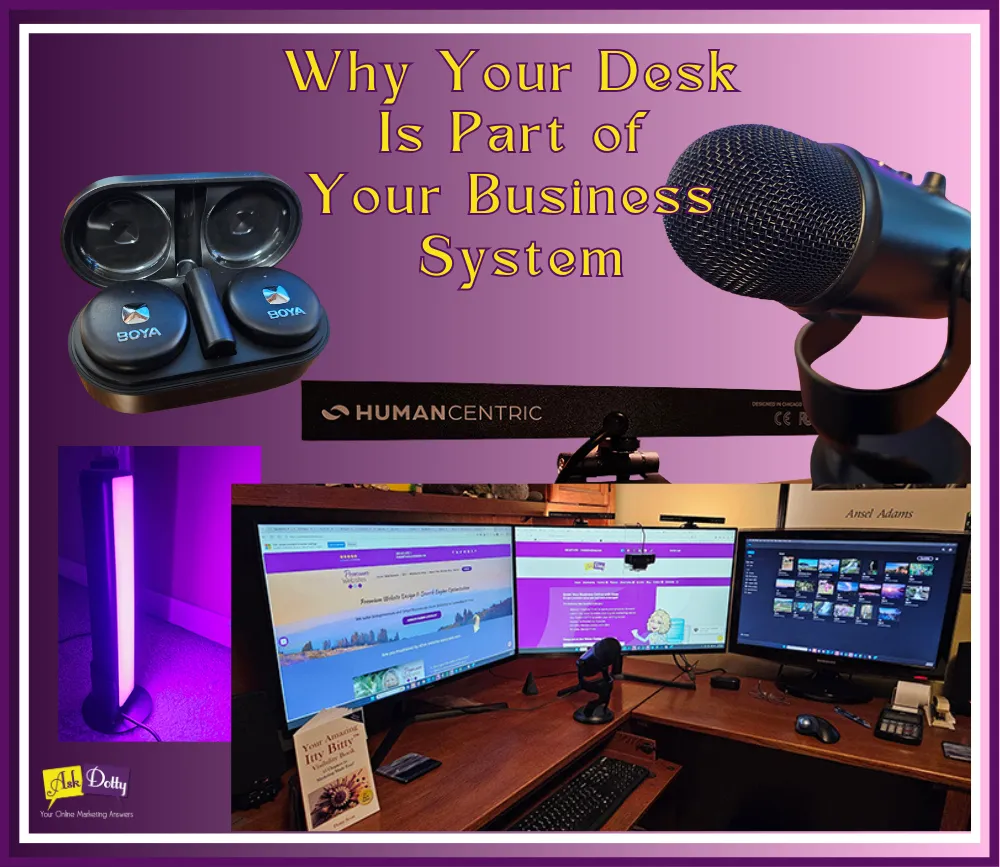 My Simple Desk Setup for Running a Business