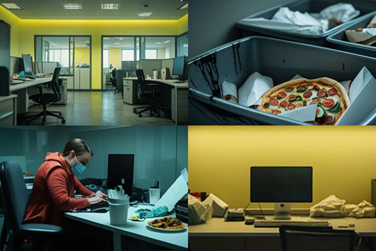 Health risk dirty workplace