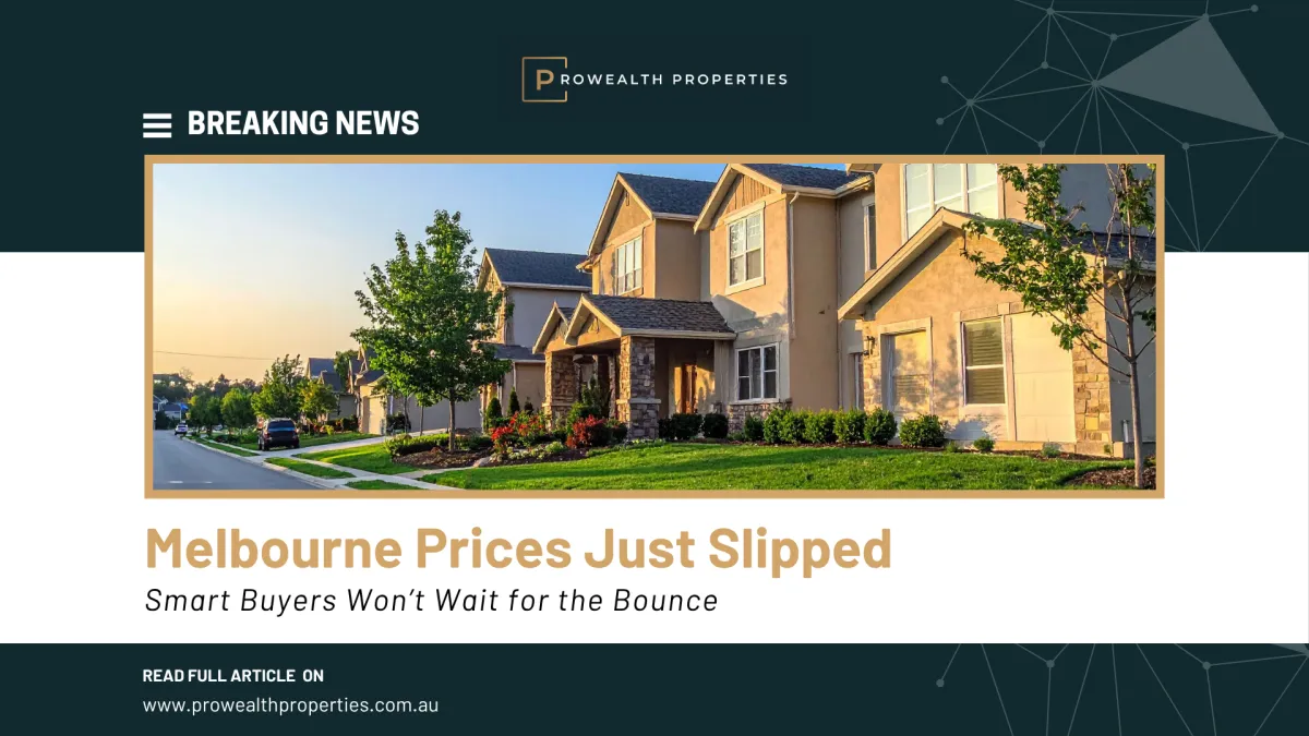 Melbourne housing market 2025 showing price correction and buyer opportunities in key suburbs