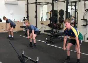 Teens weight lifting at Inner Athlete