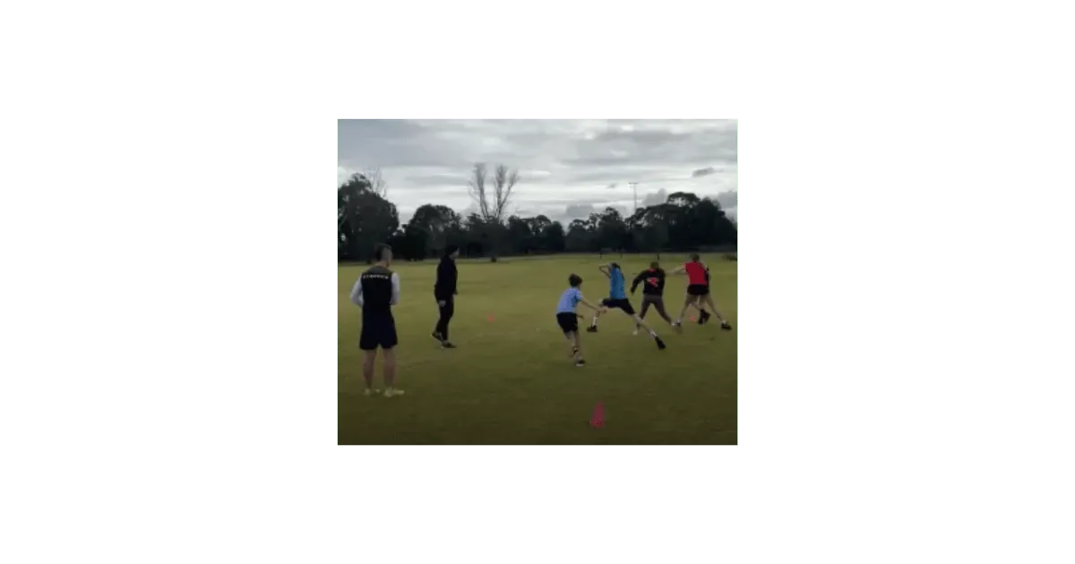 Youth Athletes training in the park