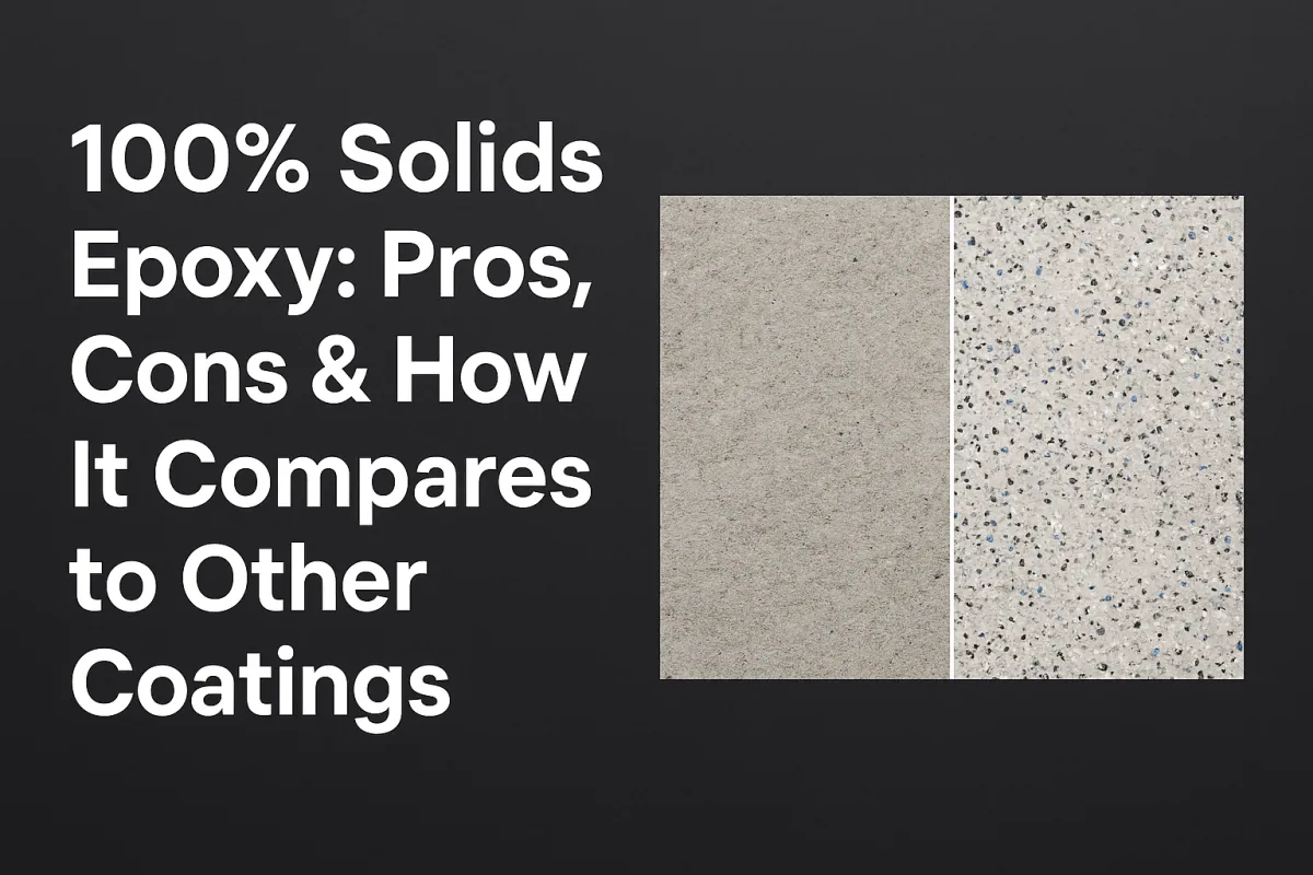 100% Solids Epoxy: Pros, Cons & How It Compares to Other Coatings