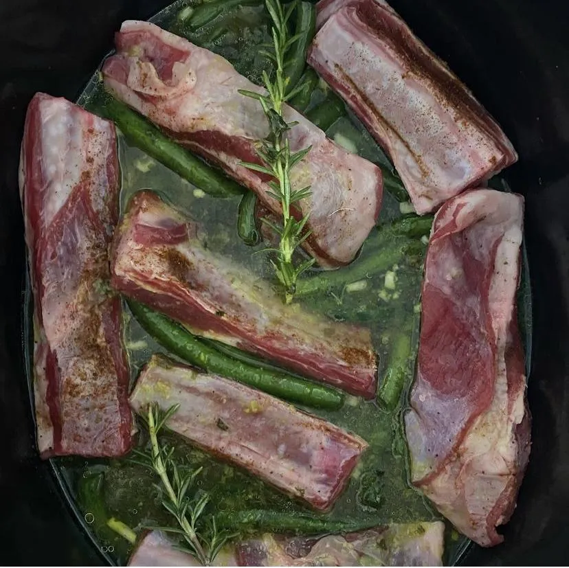 Slow Cooked Lamb Riblets