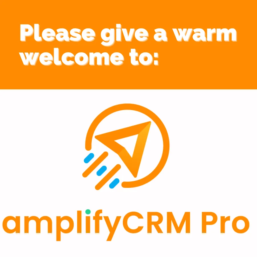 Company logo welcoming product.