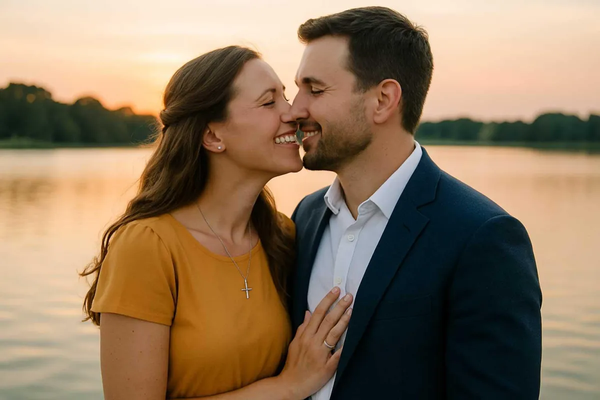white-happy-christian-married-couple-at-lake
