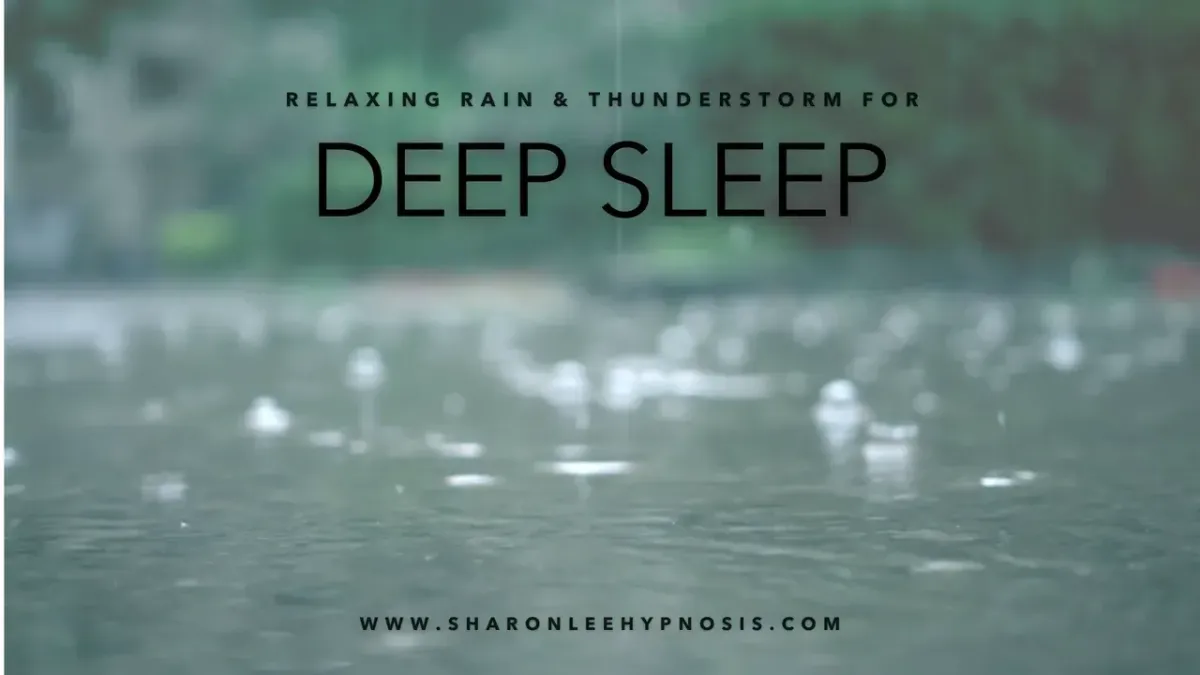 Self-Care - rain drops on water