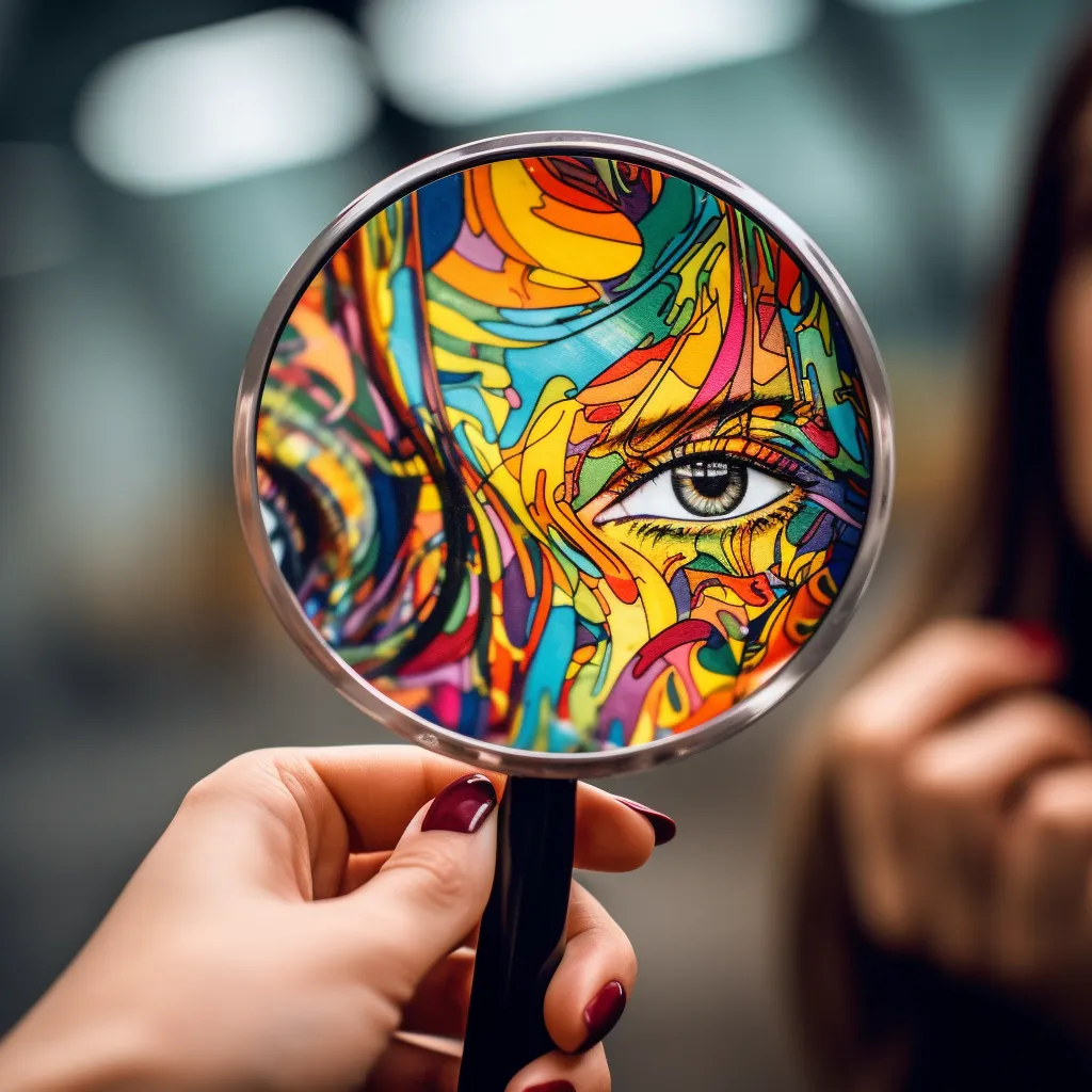 Abstract Hand Mirror Reflection by DigiVisionArtDesign