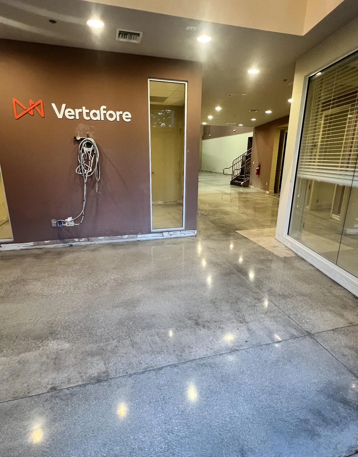Polished Concrete in an Office