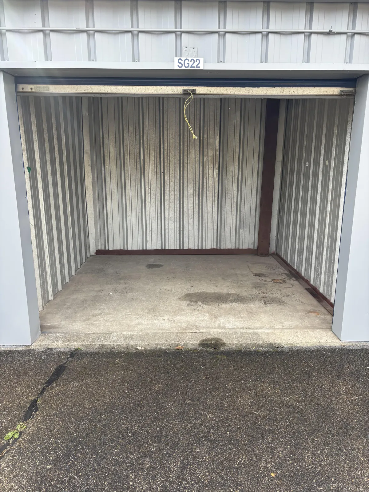 Empty storage unit after cleanout in Fairborn Ohio