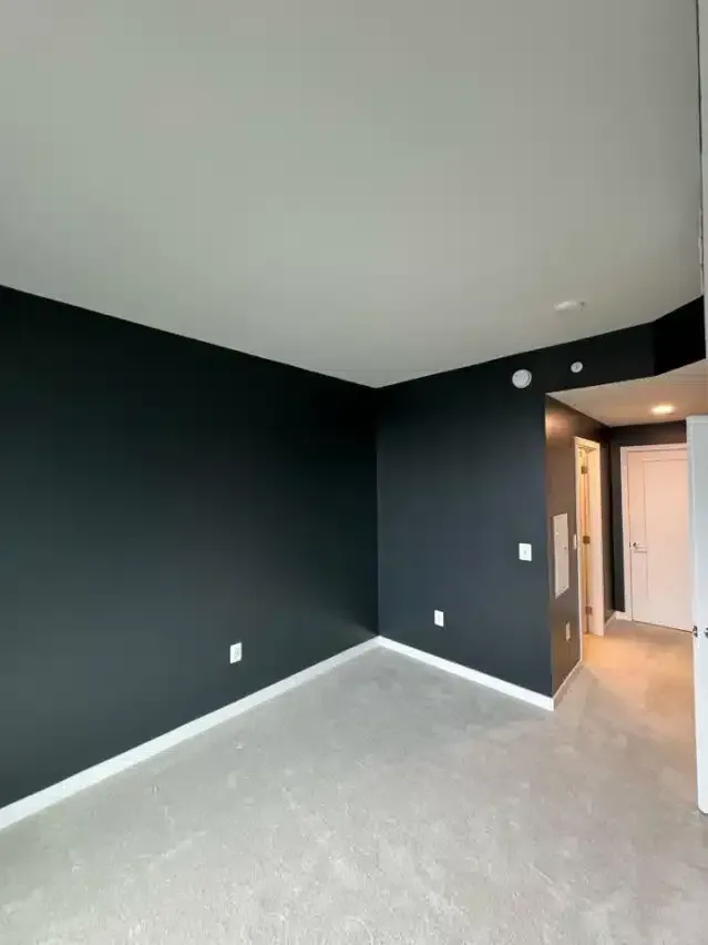 Interior painting - Wall Painted in gray - Liberty Painting