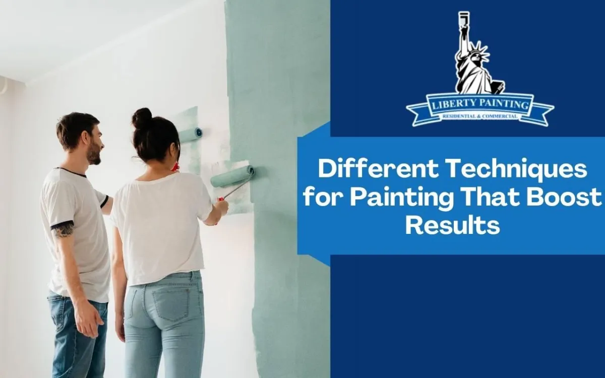 Painter using brush and roller to apply paint with clean edge technique
