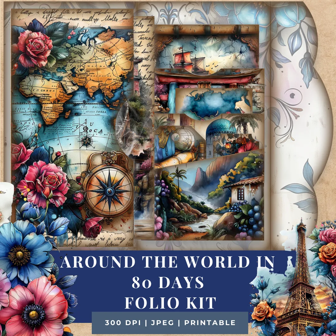 Around the World in 80 Days Folio Kit