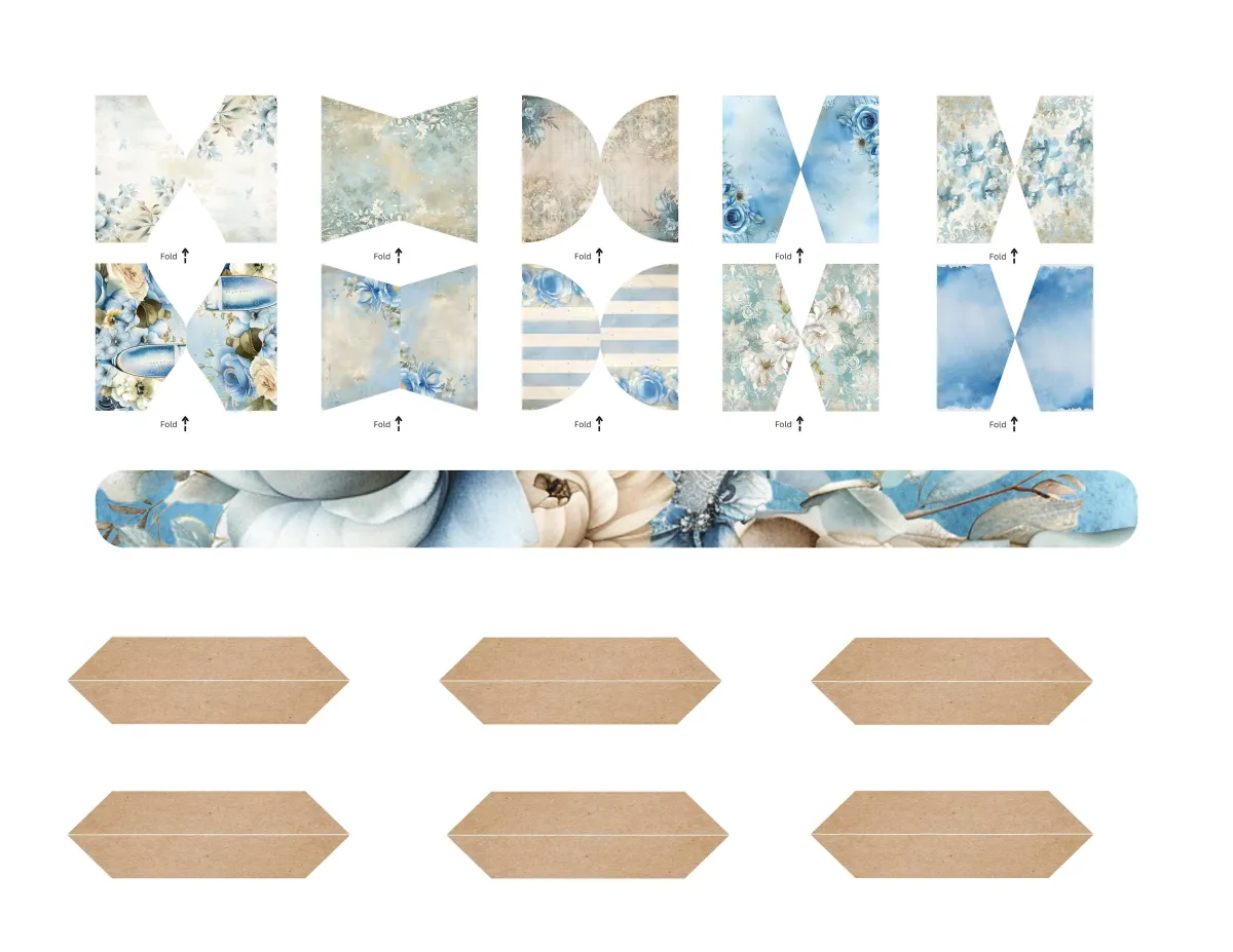 Blue & Ivory Elegant Wedding Ephemera Pack Page 17