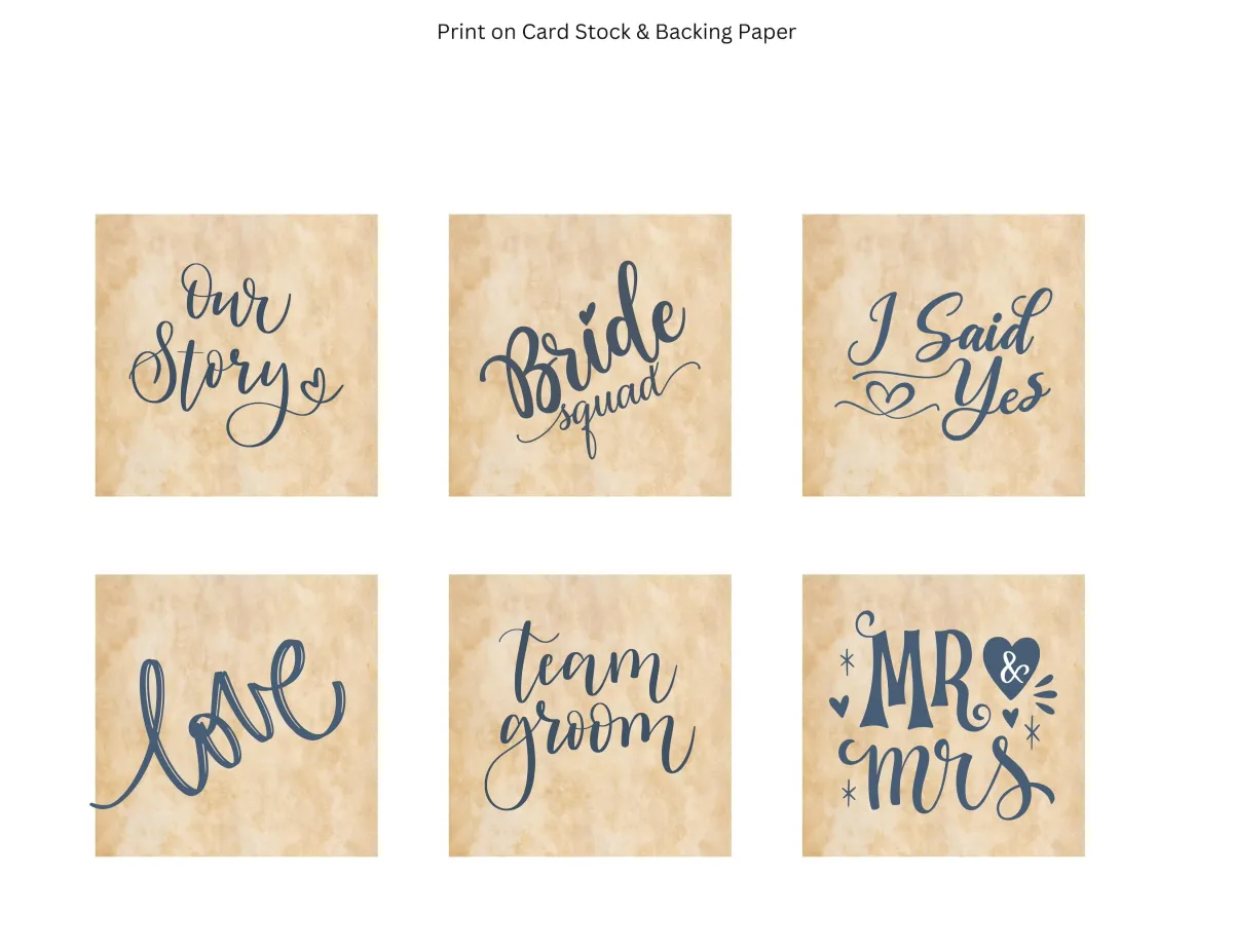 Blue & Ivory Elegant Wedding Ephemera Pack Page 16