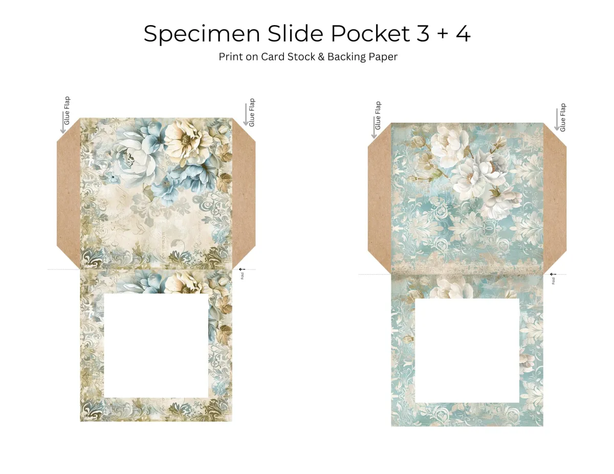 Blue & Ivory Elegant Wedding Ephemera Pack Page 11