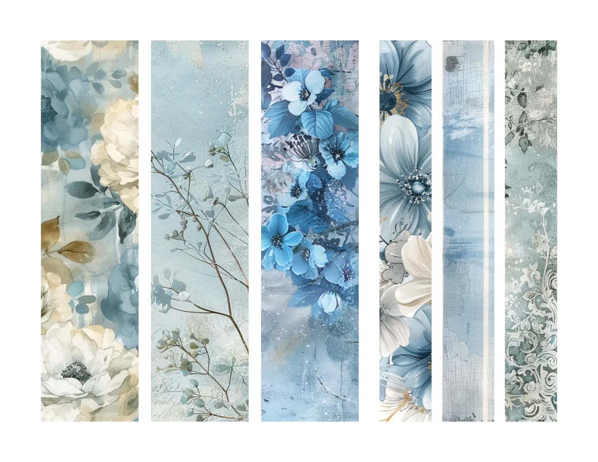 Blue & Ivory Elegant Wedding Ephemera Pack Page 5
