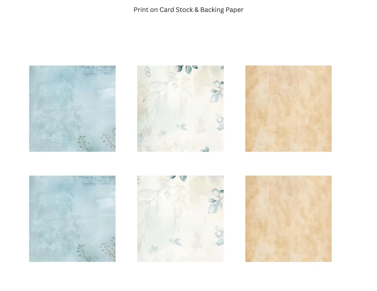 Blue & Ivory Elegant Wedding Ephemera Pack Page 15
