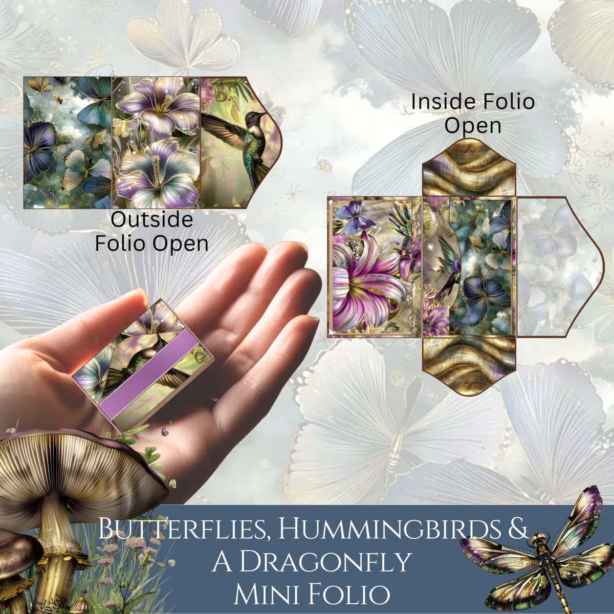 Butterflies, Hummingbirds & Dragonflies Mini Mini-Folio