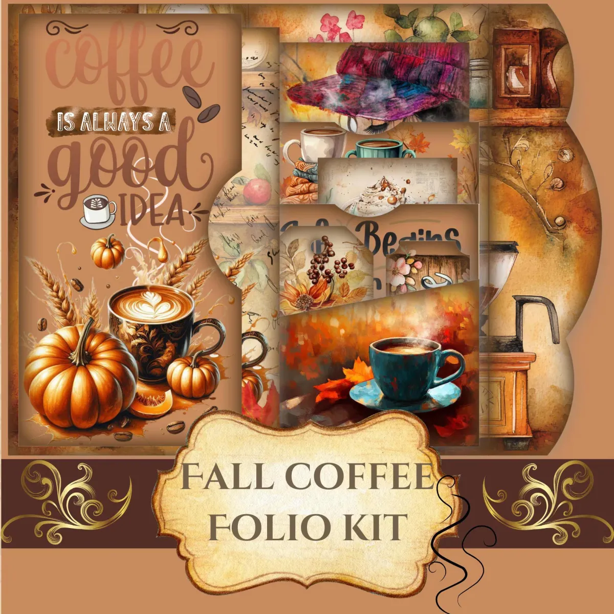 Fall Coffee Folio Kit