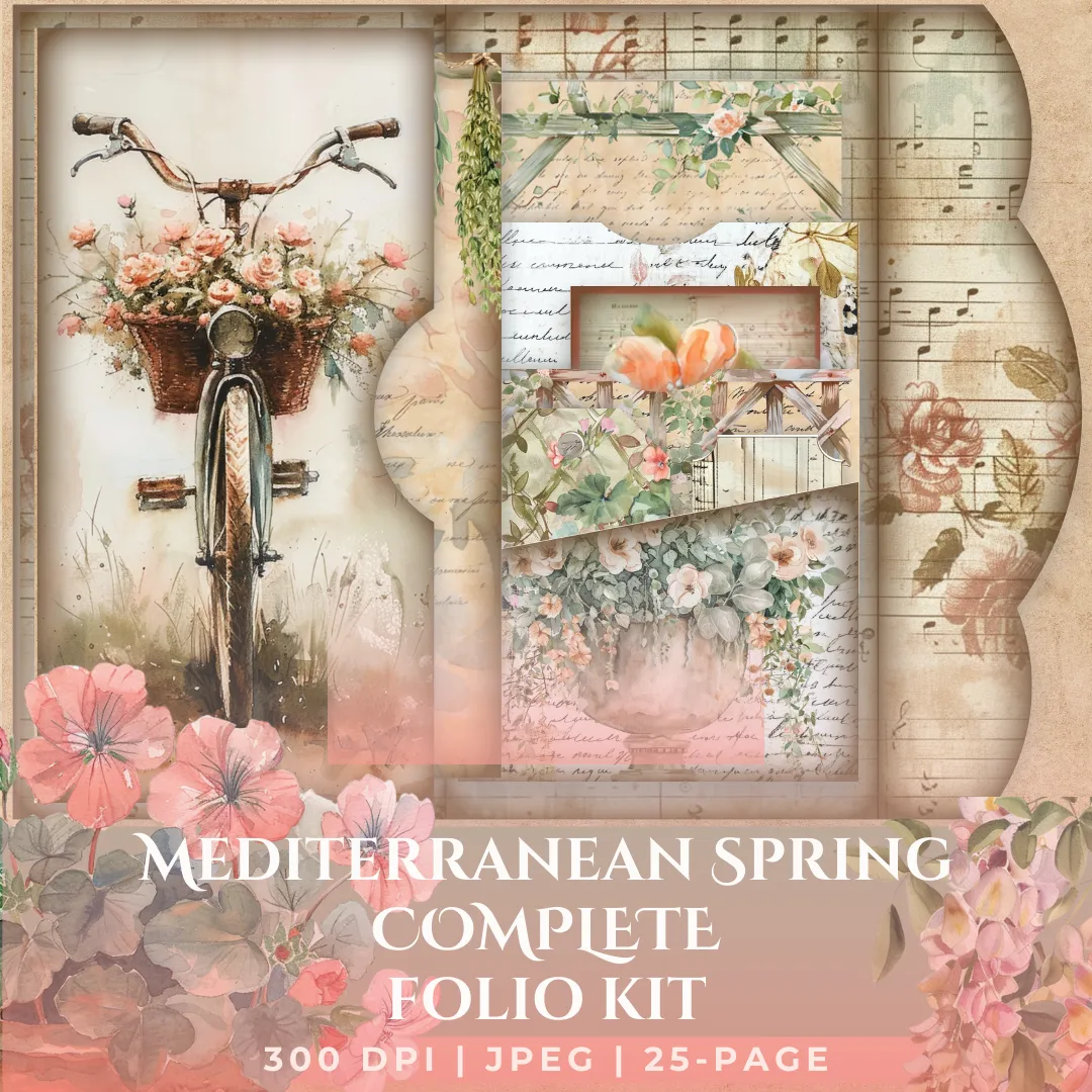 A Mediterranean Spring Folio Kit