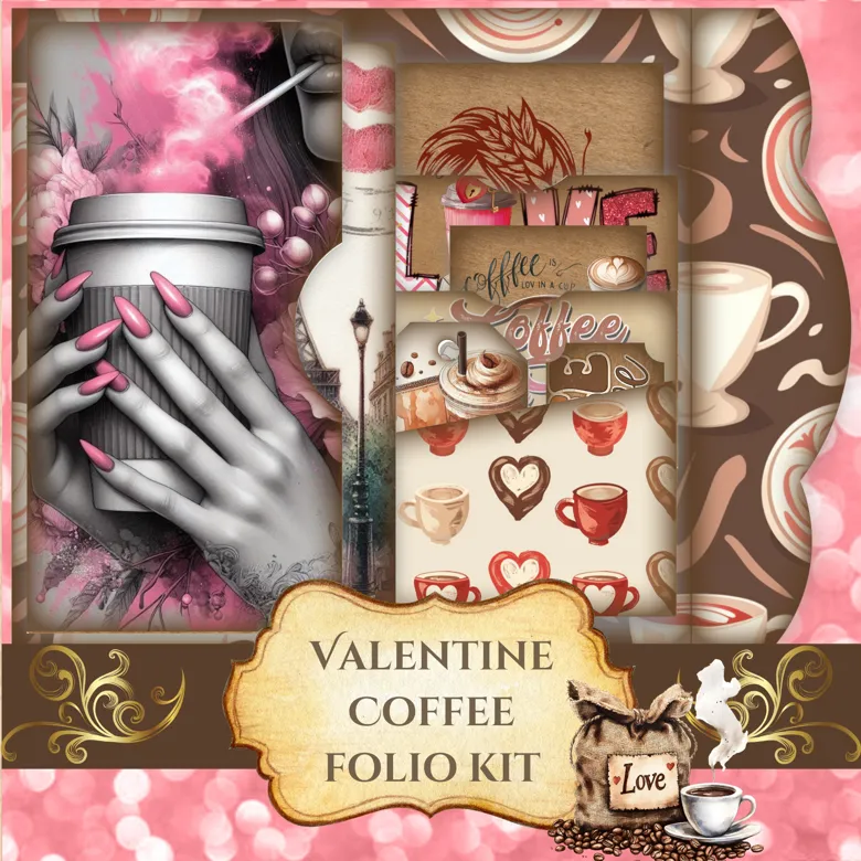 Valentine Coffee Folio Kit