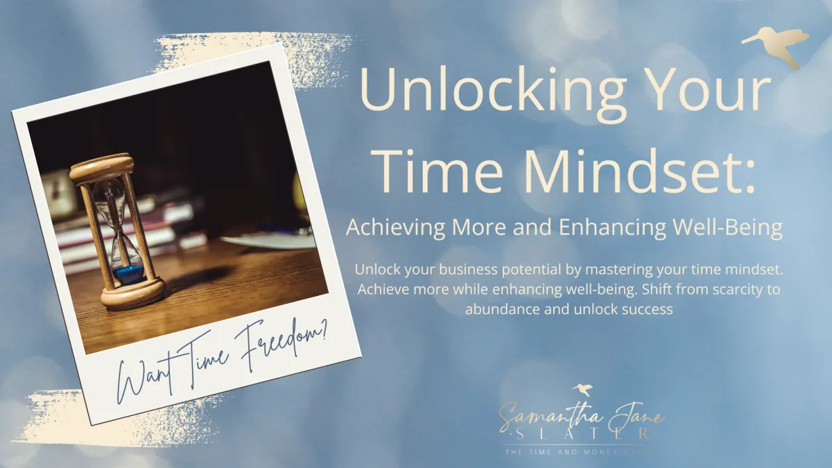 Graphic for blog about Time Mindset