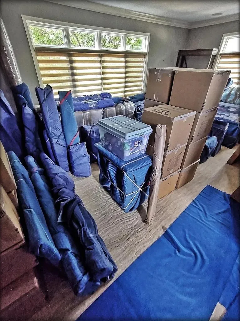 Packed and organized items by 1st Choice Movers