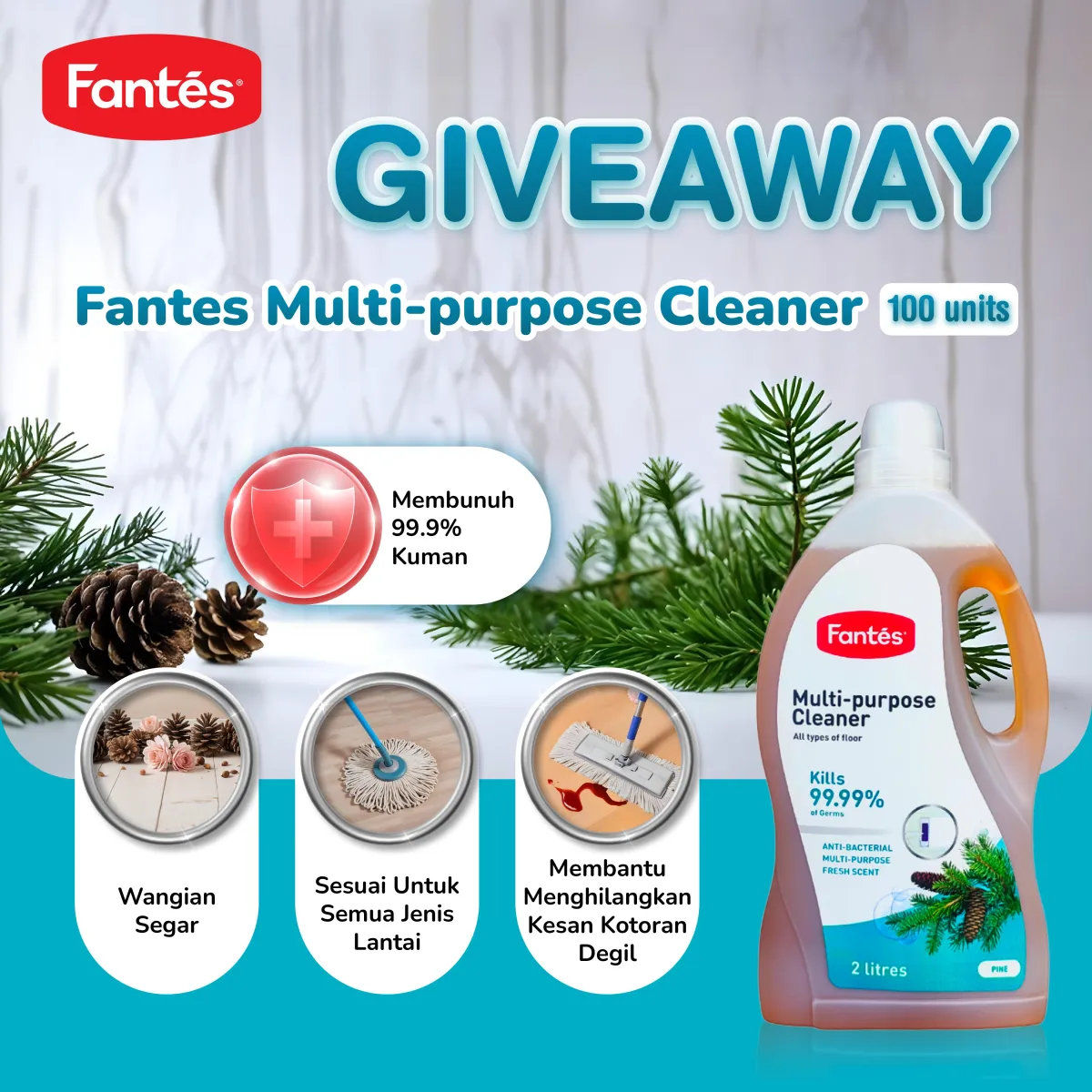 Fantes Multi-Purpose Cleaner 2L (Pine)