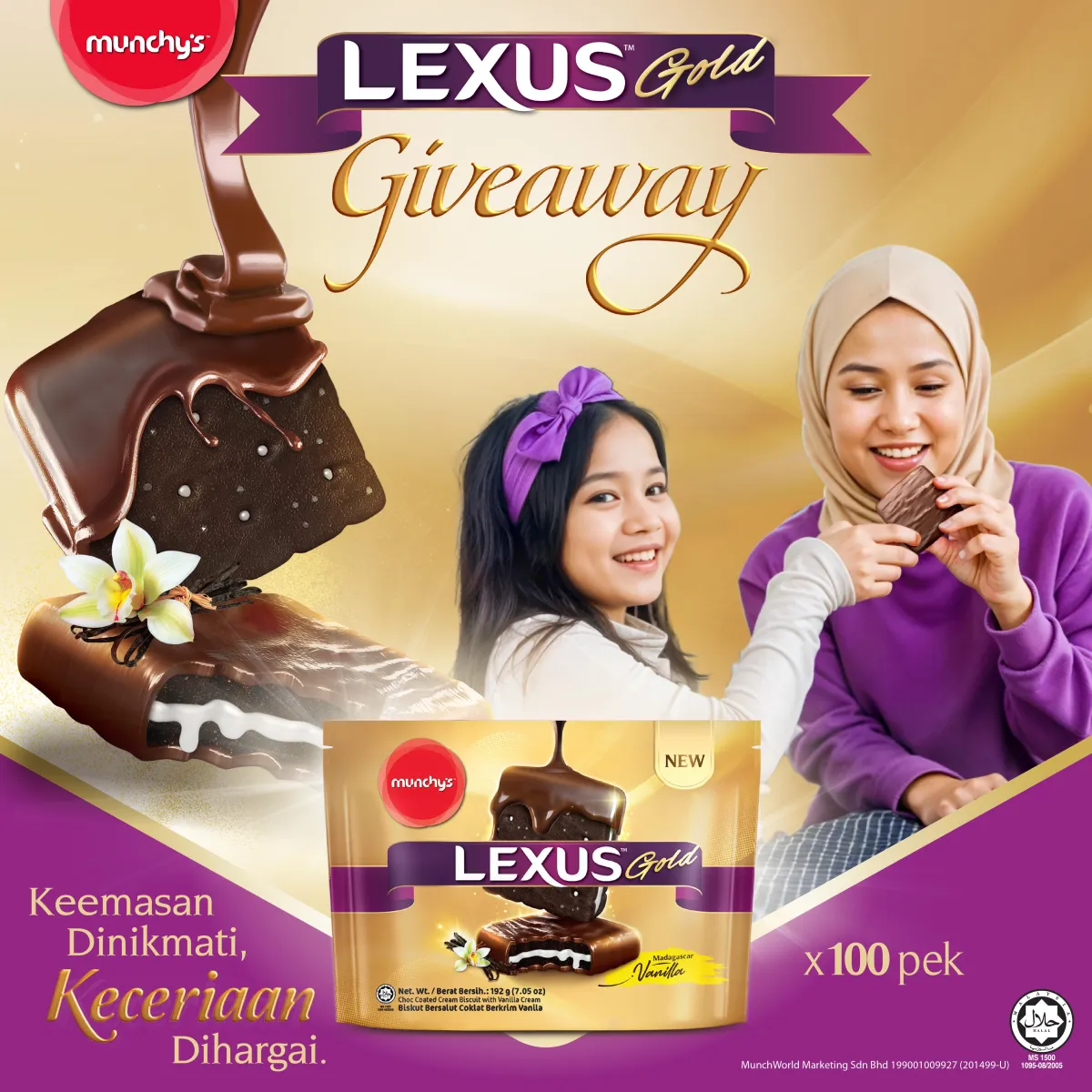 Munchy’s Lexus Gold Vanilla Madagascar