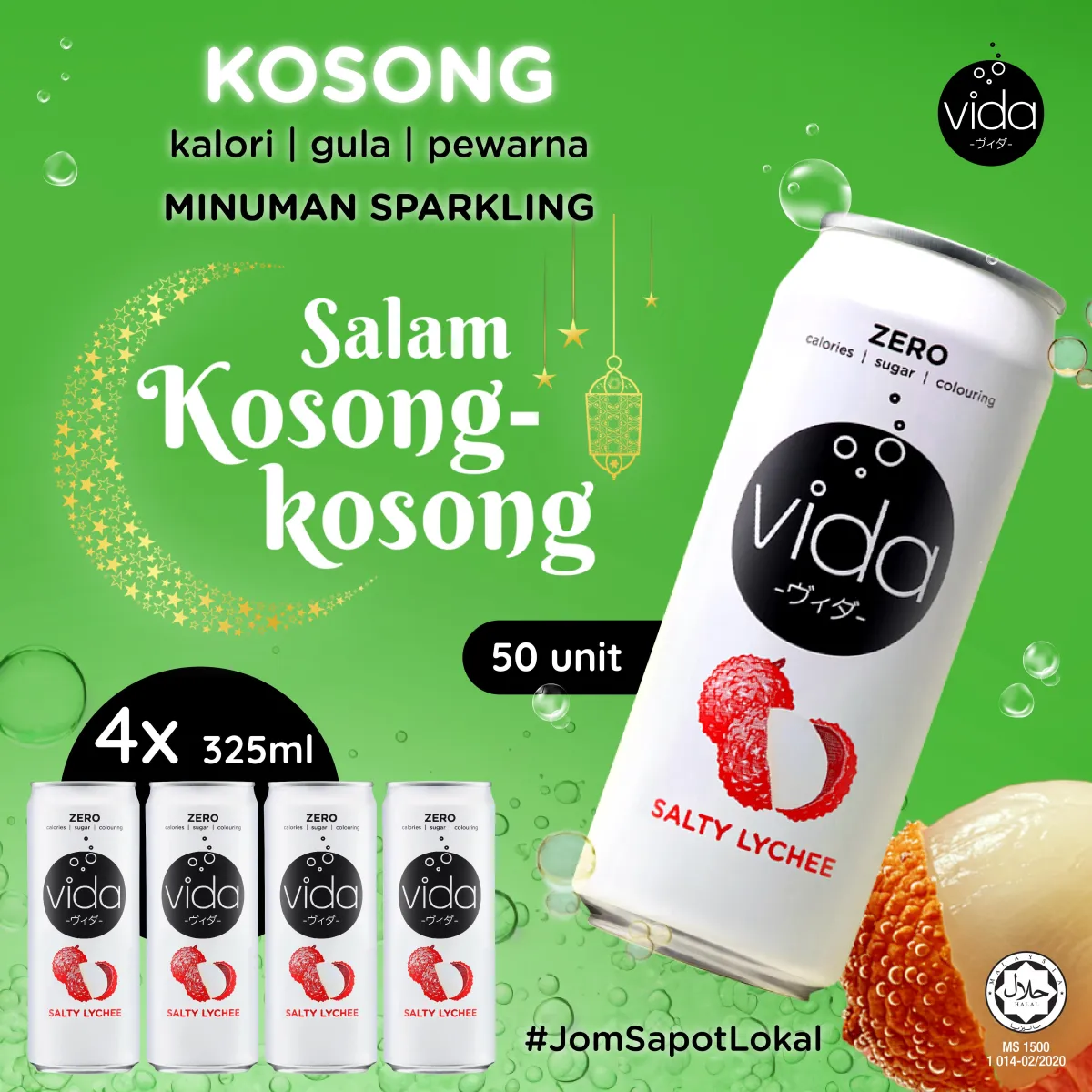 Vida Zero Salty Lychee (4x325ml)
