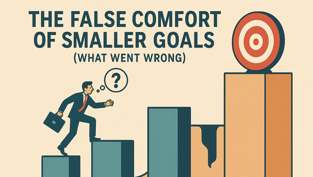 The false comfort of smaller goals (what went wrong)