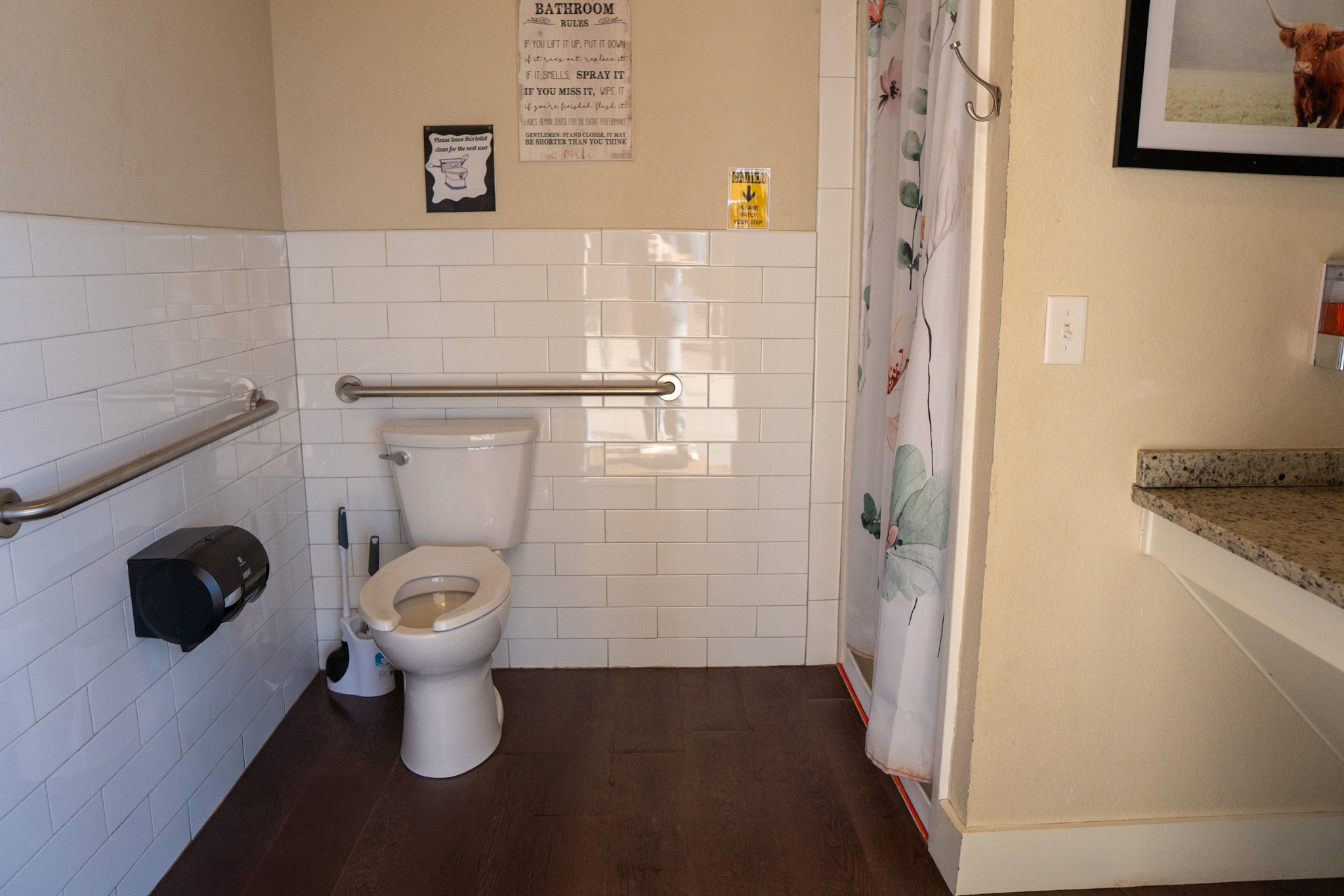 clean and private restrooms at ridgeview rv resort in abilene tx