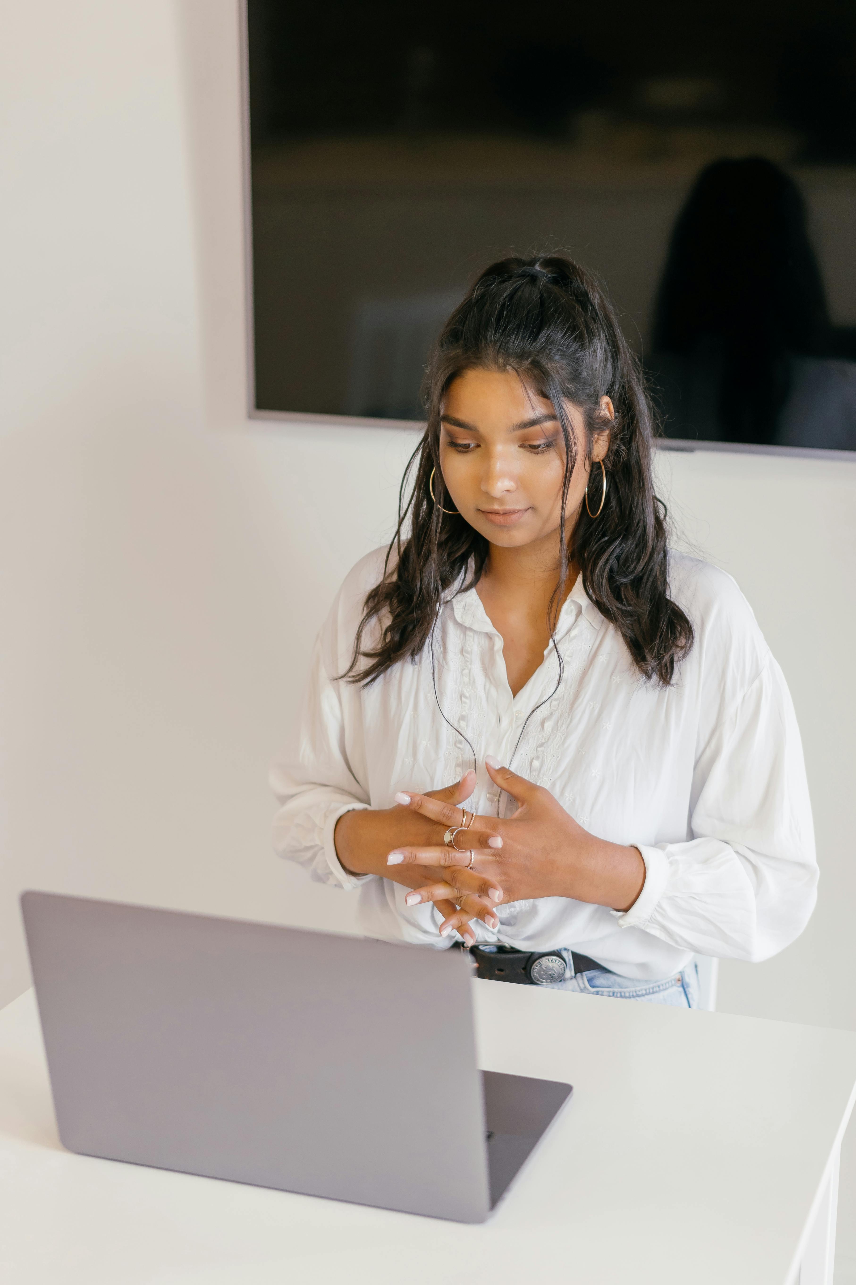 Women in front of computer