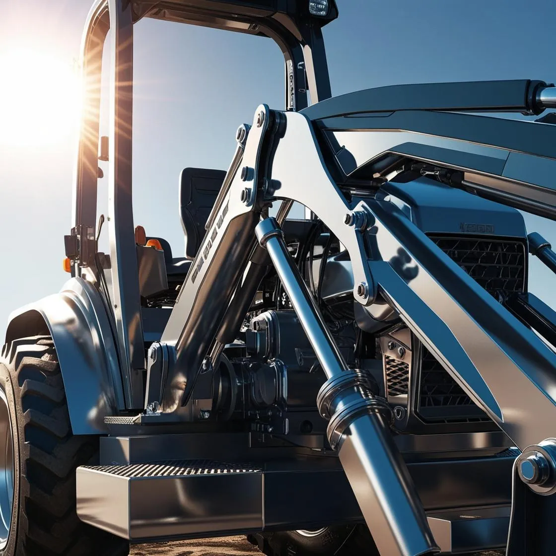 Picture of a backhoe