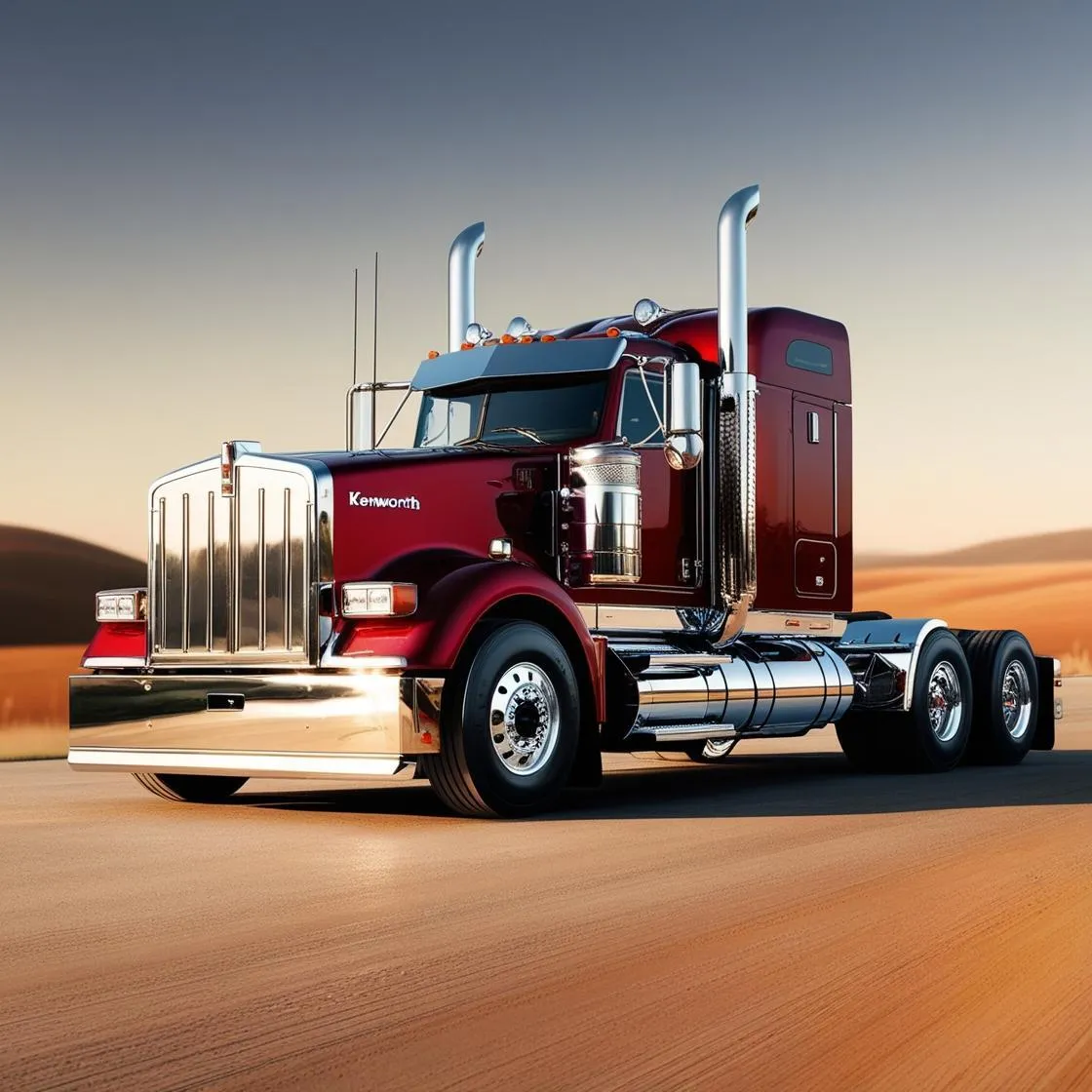 A picture of a kenworth highway tractor
