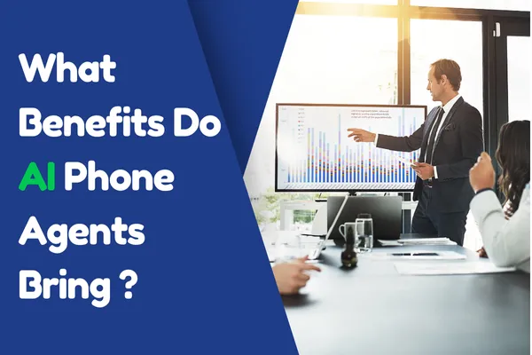 Cover image showcasing the benefits of AI phone answering systems for businesses, highlighting customer experience, operational efficiency, and future trends.