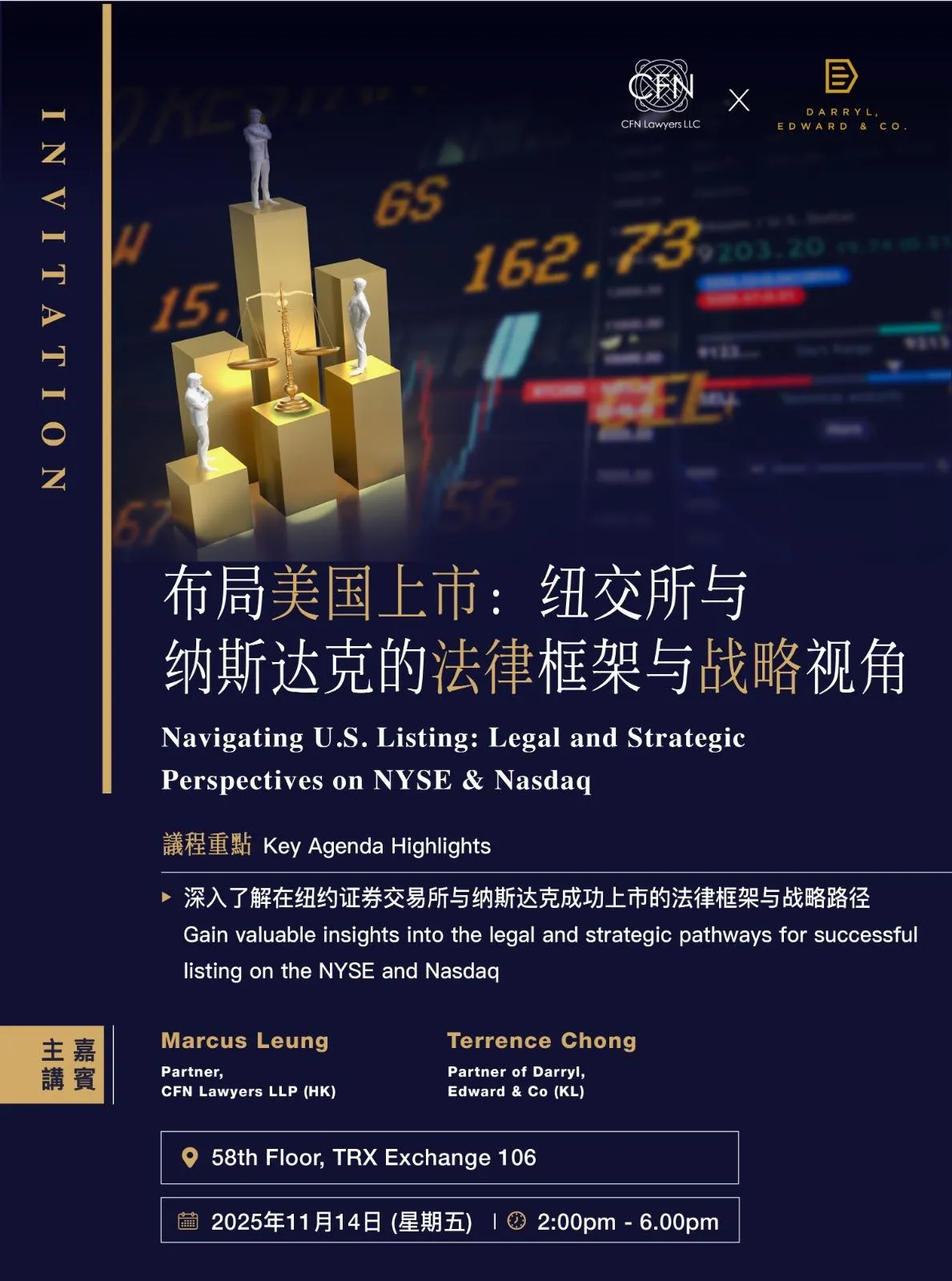 Navigating US listing: legal and strategic perspectives on NYSE and Nasdaq 14 November 2025