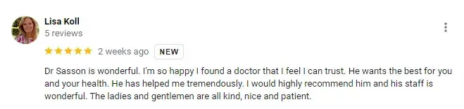 Google 5 Star Review