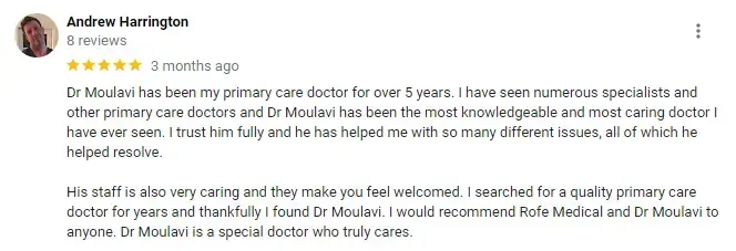 Google 5 Star Review