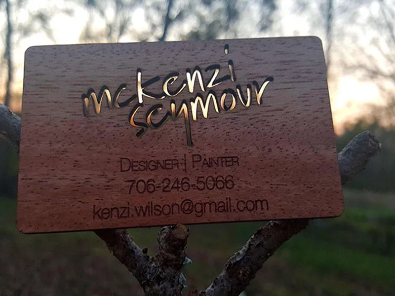 Project 32 - Mahogany Business Cards Portfolio