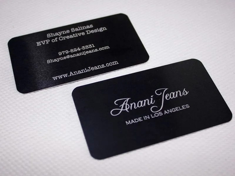 Project 3 - Black Metal Business Cards Portfolio