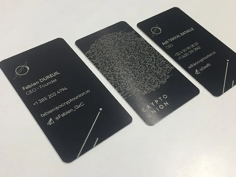 Project 11 - Black Metal Business Cards Portfolio
