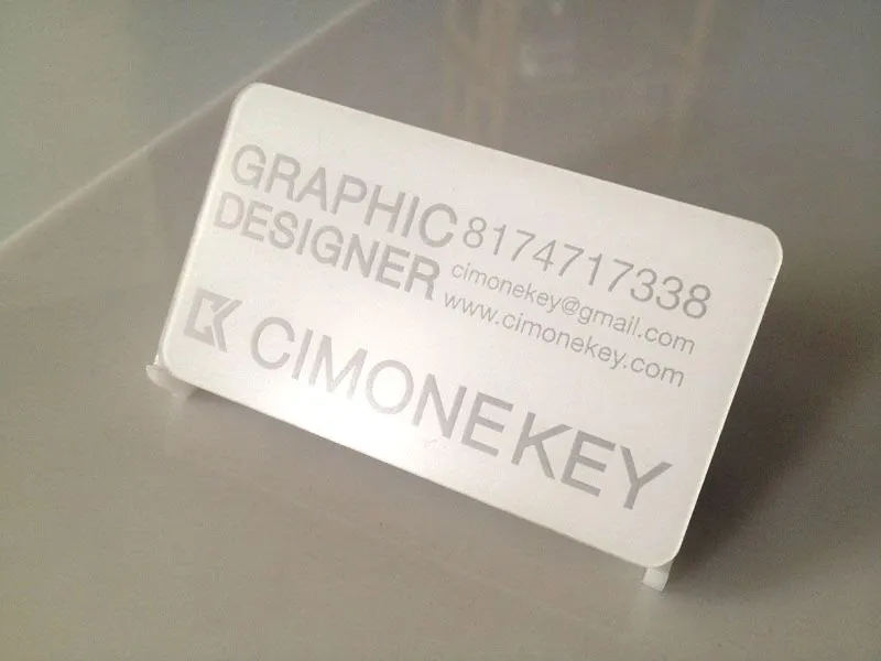 Project 4 - White Plastic Business Cards Portfolio