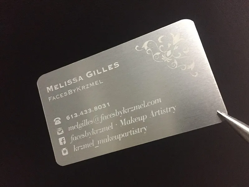 Project 3 - Silver Metal Business Cards Portfolio
