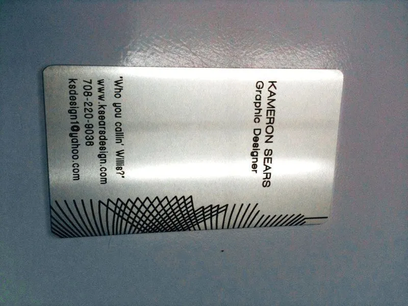 Project 5 - Silver Metal Business Cards Portfolio